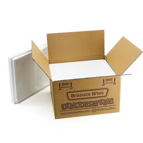 Petite Boîte d'Expédition Isotherme en Polystyrène avec Couvercle - Glacière Réutilisable Thermo Chill pour Emballage Médical et Sensible à la Température