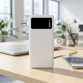 JIMI Haute Vitesse 4G LTE Routeur de Poche 150Mbps avec 8000mAh Banque D'alimentation WiFi Sans Fil