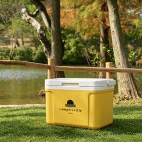 Portable Cooler Box Insulation Ice Chest With Handle 48H Cooling Can Be Used as Seat/Shelf For Camping Fishing RV