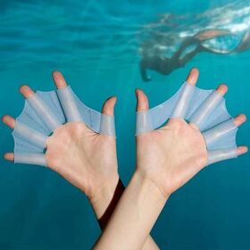 Children's Hand Puff Trainer Silicone Male and Female Swimming Specialized Adult Freestyle Swimming Paddle Swimming Equipment