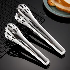 Stainless Steel Egg Clips Barbecue Tongs Kitchen Food Clips Bread Baking Extended Egg Tongs
