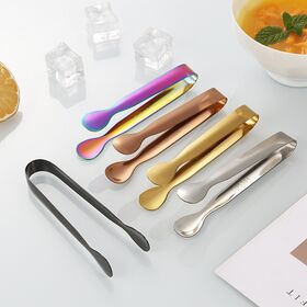 Stainless Steel Ice Tongs Sugar Cube Clips Ice Bucket Clips Ice Pliers Kitchen Tools Food Clips