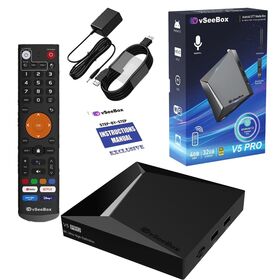 The VSeeBox V5 Pro is a high-performance Android-based streaming media player designed to deliver a premium, all-in-one home enter