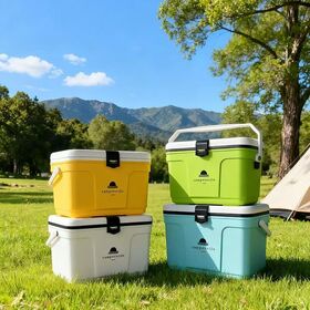 Caixa Térmica Isolada Portátil de 13L com PU Envolto, Conservação de Gelo 48H, PP de Grau Alimentício para Camping, Pesca e Viagens de Carro