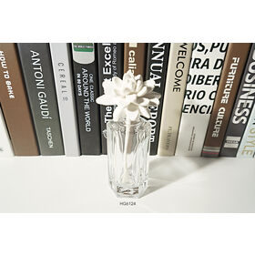 OEM/ODM Großhandel hochwertige Aroma-Duftdiffusor-Flasche aus Feuerstein-Glas HG6124