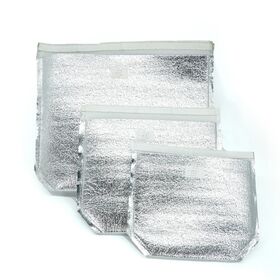 Sacs Isothermes Auto-scellants en Feuille d'Aluminium pour Expédition Thermique, Emballages d'Isolation de Chaîne du Froid Alimentaire Anti-fuite