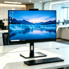 Ordinateur Tout-en-Un (AIO) de Bureau 24 pouces, PC Gaming, Ordinateurs Barebone avec SSD 256Go/512Go