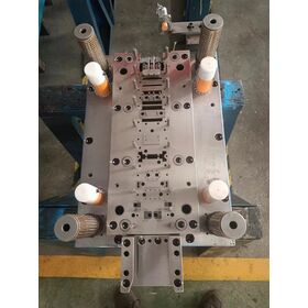 Export progressive stamping tools to Spain client and metal stamping part for Automotive energy vehicle battery shield Plate parts