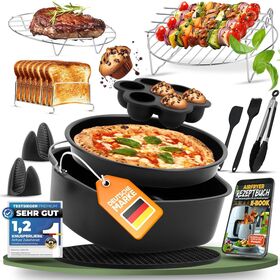 Wholesale Air Fryer Accessories Silicone Baking Tray Air Fryer Silicone Baking Tray Pizza Tray Cake Basket Accessories
