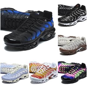 Designer Running Shoes TN Men's Sneakers Triple White Black Sky Blue Gradient Unity Gradient Tennis Breathable House Yellow Blue