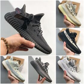 Designer Shoes 350 Women's Men's Running shoes 350 V2 Onyx Blue Tint Bred Bone Cream Mesh Platform Sneakers Gym Outdoor Sports