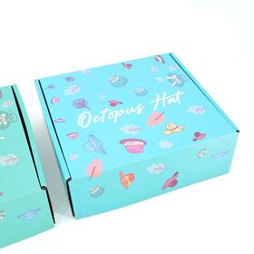 صندوق بريد مضلع مطبوع بشعار مخصص بتصميم كرتوني صندوق تغليف هدايا لعبة ملابس أطفال صندوق شحن مدعم بصندوق شحن