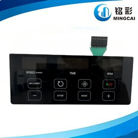 لوحة لمس تراكب رسومية مخصصة مع مفتاح غشاء قبة معدني