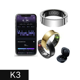 K3 Smart Ring mit KI-Analyse für Gesundheitswesen: Herzfrequenz-, Schlaf-, Aktivitäts- und Multisport-Fitness-Tracker