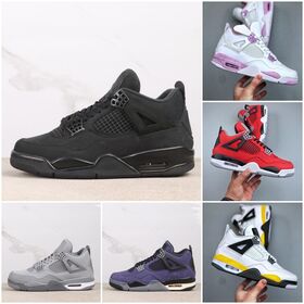 Original Box 4 4s Basketball Shoes Designer Sneaker Men Black Cat 2026 Pure Money Military Sail Red Thunder Oreos Lakers Lightning