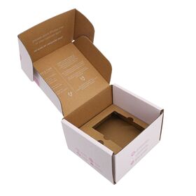 Individuell bedruckte weiße Wellpapp-Versandbox mit Logo für E-Commerce, Groß- und Einzelhandel