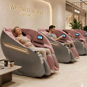2026 Commercial Vending Massage Chair with Credit Card Machine Coin Operated SL Track Trending Coins Bills QR Code massage sofa
