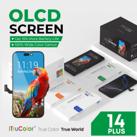 شاشة LCD للهاتف المحمول من الدرجة الأولى لجهاز iPhone 14 Plus مع استهلاك طاقة منخفض للاستخدام الممتد