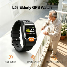 Localizador GPS 4G LTE para Mayores, Monitorización de Salud, Posicionamiento Exterior, Pulsioxímetro, Monitor de Frecuencia Cardíaca, Contador de Pasos y Botón SOS