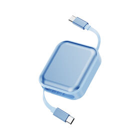 Câble de Données Personnalisé d'Usine 240W, Câble de Charge Rapide, Câble de Données Rétractable Carré Type C pour Téléphones Modernes