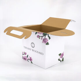 صندوق بريد للشحن مخصص مطبوع صندوق بريد ورقي قابل للتحلل لتوصيل الهدايا شحن التجارة الإلكترونية ورق مموج