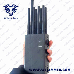 6 Antenna Phone Signal Jammer Selectable Handheld GPS 2G 3G 4G 5G Cellphone Signal Blocker
