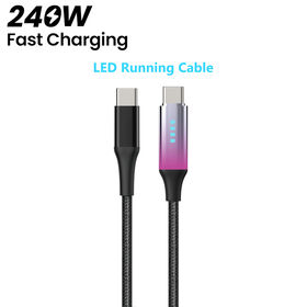 كابل شعار ليد يشبه الشمس ، كابل شعار ليد USB ، به ثلاثة أوضاع من ضوء ليد لاختيارك ، كابل تشغيل ليد