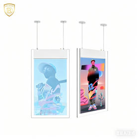 Hanging Digital Signage 32-65 Inch Indoor LCD Advertising Display Double Side Screen For Storefront Window Marketing