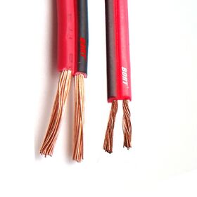 مصنع بالجملة UL2468 2C 18AWG سلك سماعة صوت نحاس مطلي بالقصدير أحمر أسود