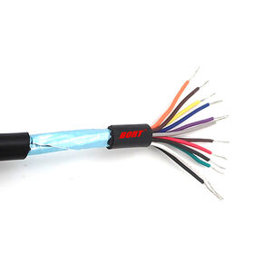 كابل تحكم صناعي مرن PVC بطبقة من رقائق الألومنيوم والجدائل، UL20276 22AWG 24AWG 26AWG متعدد الموصلات ومدرع