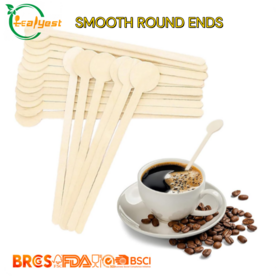 80mm hölzerner Kaffee-Rührstab 100 Packung Holz Kaffee rührer für Kaffee, Tee, Bar, Büro