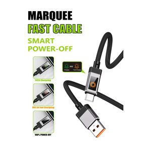 Câble de données de charge rapide 100W d'usine d'origine, câble de données USB de type C avec arrêt automatique intelligent pour téléphone moderne