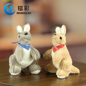 Simulation Kangaroo Plush Keychain, Cute Australian Animal Soft Toy Bag Charm Pendant
