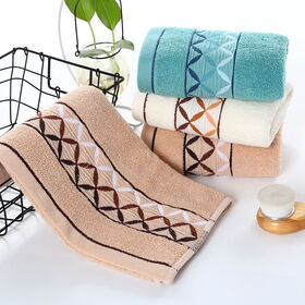 Ultra Soft Absorbent Cleanbear Pure Cotton Wash Cloths Face Cloths 35*75cm Durable Edging Face Towel