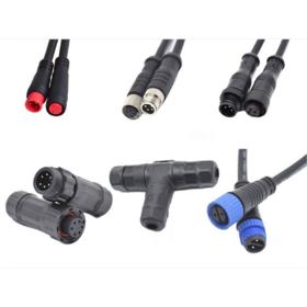 Conector Impermeable M12 IP68 para Cable de 4-6mm, Enchufe para Iluminación LED Exterior y Equipos