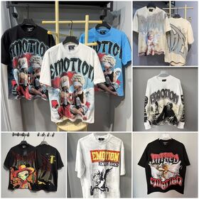 Mixed emotions shirt men rhinestone designer t shirt y2k shirt graphic tee summer loose fit shirts campus casual fashion shirt