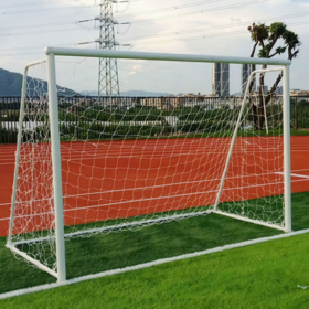 But de Football Professionnel 7 Contre 7 en Acier Galvanisé 200x500cm, Équipement de Compétition Résistant aux Intempéries avec Filet en Nylon Durable