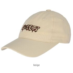 Großhandel Beige Baseballkappe mit 6 Paneelen und gesticktem Logo, Dad Cap