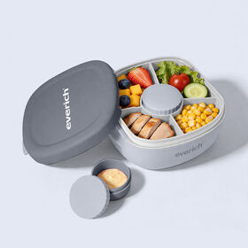 EVERICH 1500ml Leichte Tragbare Auslaufsichere Lunchbox für Erwachsene, Kinder, Reisen, Schule