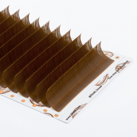 Lii Lash 0.03 0.05 0.07 Matte Brown Croissant Volume Eyelash Individual Soft Color Lashes Trays Private Label Lash Extensions