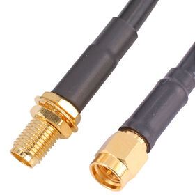 SMA Female to Male RG58 Adapter Cable, SMA Female Bulkhead Jack to SMA Male Plug with RG58 RF Loom, high quality manufacturer