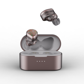 Auriculares inalámbricos verdaderos ANC y estuche de carga, cancelación de ruido fuerte e inteligente, graves potentes, 6-Mic AI ENC para llamadas de cristal