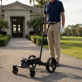 Trolley de golf électrique télécommandé tout-terrain portable détachable rapide 36H Lithium 2026 pour tous les terrains de golf