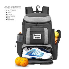 Wholesale Pickleball Bag for Men's Women's Pickleball Backpack with Custom Pattern Adjustable Sling Sport Bag with Compartments
