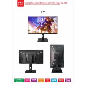 27/32 pulgadas QHD 165Hz Gaming Monitor con tiempo de respuesta de 1ms, G-Sync, HDR y altavoces integrados