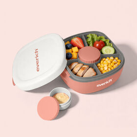 Caja de almuerzo del envase del almuerzo de la ensalada de la nueva llegada de Everich con la estructura de la Doble-capa