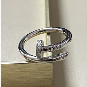 No-drill Thick Tungsten Nail Ring Hand-inlaid Details High-end Light Luxury Style Elegant Gold Plated Simple Design Version