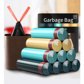 Bolsa de Basura Duradera de HDPE de Alta Resistencia con Cierre de Cordón - Resistente al Desgarro y Segura | Perfecta para Basura, Jardín y Desechos