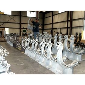 مصباح pipec مجلفن بالغمس الساخن ، دعامة أنابيب مزدوجة مجلفنة بالغمس الساخن