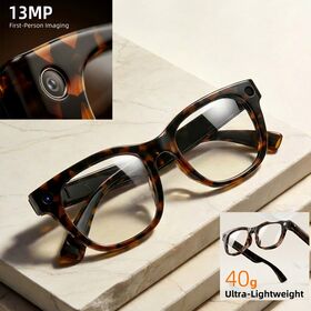 Kacamata Pintar 13MP Terbaru dengan AI, Percakapan, Terjemahan, Rekaman Video, ChatGPT, Kacamata Kamera, Kacamata Hitam Pintar